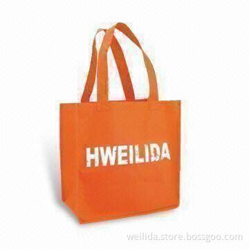 Nonwoven Shopping Bag with Hard Bottom, Measures 32 x 34 x 21cm